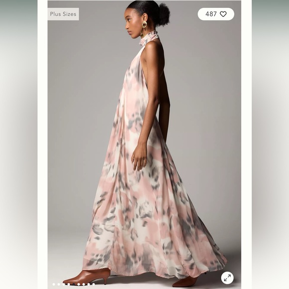 Maeve for Anthropologie Beautiful Halter Dress Plus size 2X New With Tags!!! - Picture 3 of 11